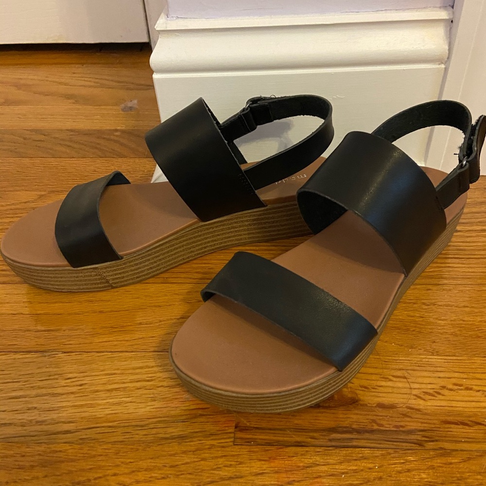 Black Strap Sandals